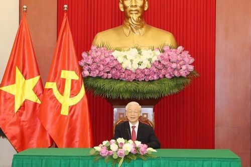 Tổng Bí thư Nguyễn Phú Trọng điện đàm với Tổng thống Sri Lanka