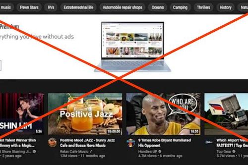 Youtube chặn quảng cáo về cờ bạc hiển thị ở đầu trang chủ
