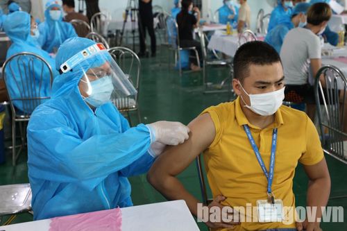 Bắc Ninh hoàn thành tiêm 150.000 liều vaccine phòng COVID-19 đợt 3