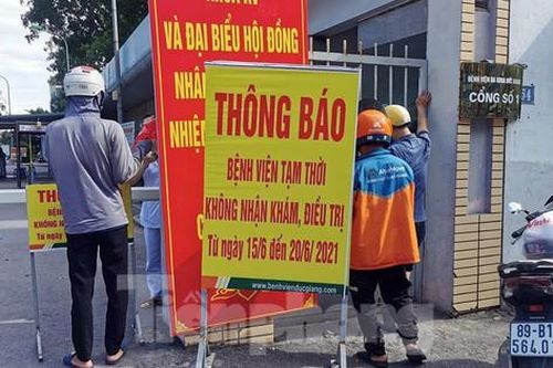 Hình ảnh Bệnh viện Đức Giang dừng tiếp nhận bệnh nhân