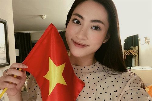 Hoa hậu Tiểu Vy hứa làm 'osin' nếu đội tuyển Việt Nam thắng UAE