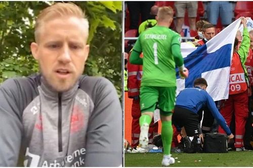 Kasper Schmeichel kể khoảnh khắc xúc động thăm Eriksen ở bệnh viện