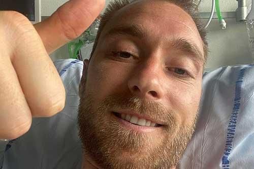 Xuất hiện hình ảnh đầu tiên của Eriksen sau vụ ngưng tim