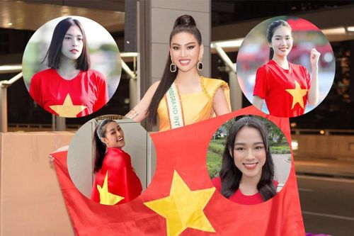 Tiểu Vy - Khánh Vân - Ngọc Thảo 'nhuộm đỏ' Facebook, bắt kèo Việt Nam đại thắng trước trận đấu gặp UAE