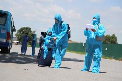 286 công dân từ Bắc Giang đã trở về Hà Nội an toàn
