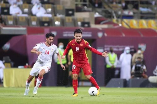 Việt Nam 0-2 UAE (hiệp 1) ở lượt đấu cuối bảng G vòng loại thứ 2 World Cup 2022