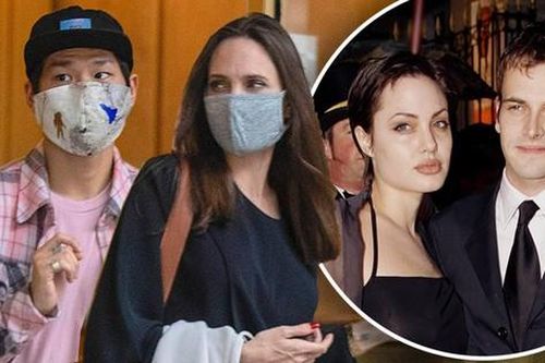 Pax Thiên 'hường phấn' tháp tùng mẹ Angelina Jolie đến thăm chồng cũ