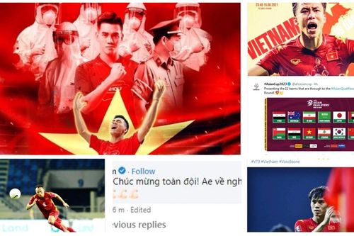 Cầu thủ Việt Nam ăn mừng và tự hào: Vòng loại thứ 3 ơi, mình vẫn đuổi được bạn đấy!