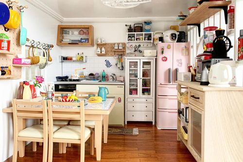 Căn bếp diện tích 1.200 cm2 với đầy đủ tiện nghi