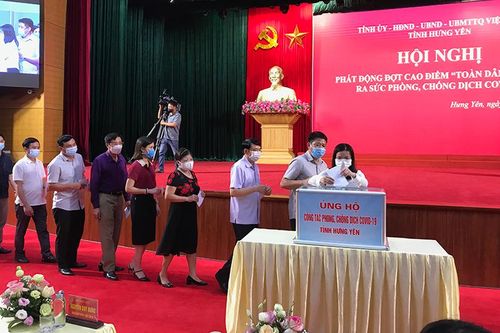 Hưng Yên tiếp nhận hơn 80 tỷ đồng ủng hộ Quỹ phòng, chống dịch Covid-19
