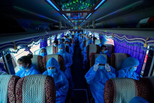 Tuyên Quang, Yên Bái tích cực đón người lao động từ Bắc Giang về