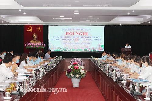 Đảng bộ Văn phòng Tỉnh ủy: Quán triệt, học tập Nghị quyết Đại hội đại biểu toàn quốc lần thứ XIII của Đảng