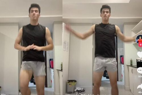 Tiến Linh đăng clip tập thể dục ở phòng cách ly, dân mạng thốt lên: 'Ối đau mắt quá'