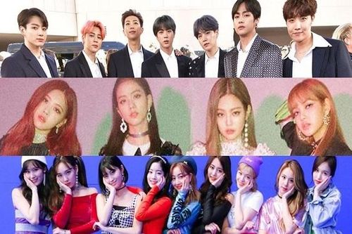 Thành viên đại diện của các nhóm nhạc K-pop hot nhất hiện nay: BTS, Blackpink…