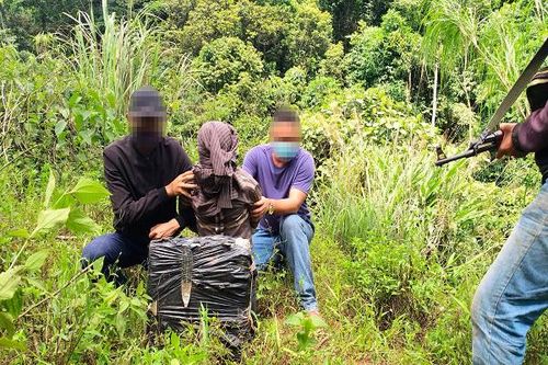 Bắt quả tang đối tượng vận chuyển 20 bánh cần sa khô qua biên giới