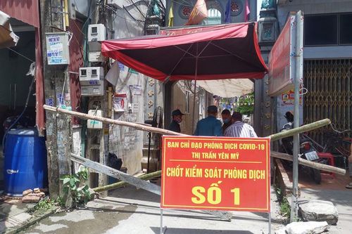 Hưng Yên tiếp tục phong tỏa vùng có người dương tính với virus SARS-CoV-2