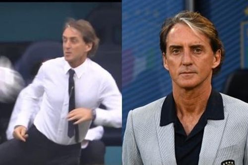 Hất bóng như Cristiano Ronaldo, HLV đội Ý Roberto Mancini được yêu thích nhất EURO 2020