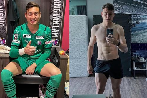 Đặng Văn Lâm cởi trần khoe '6 múi sầu riêng thơm phức' khiến hội chị em 'mê mệt'