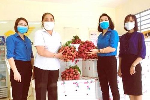 LĐLĐ tỉnh Phú Thọ hỗ trợ nông dân Bắc Giang tiêu thụ trên 50 tấn vải thiều