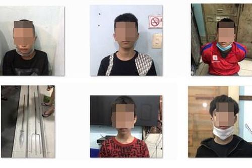 Cảnh sát ở TPHCM chặn kịp thời nhóm thiếu niên vác hung khí đi đánh nhau