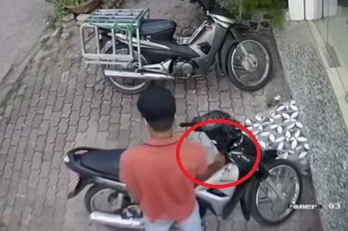 Trộm thản nhiên bẻ khóa xe máy rồi tẩu thoát nhưng cái kết mới bất ngờ
