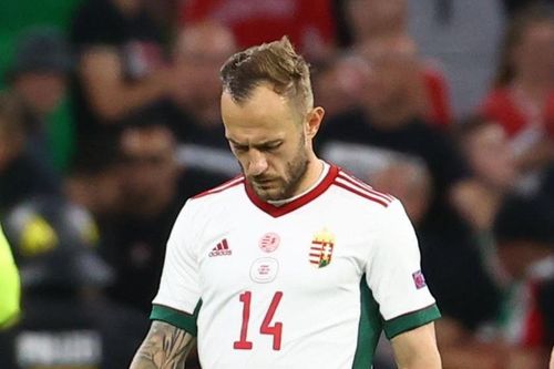 Cầu thủ Hungary sụp đổ sau trận hòa Đức
