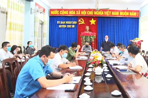 Chư Sê họp Ban Chỉ đạo phòng-chống dịch Covid-19