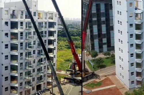 Công ty Trung Quốc xây chung cư 10 tầng trong 29 giờ
