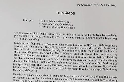 Cảm ơn các nhân viên y tế