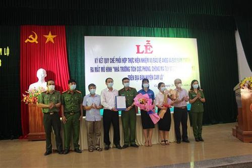 Cam Lộ ra mắt mô hình nhà trường tích cực phòng, chống ma túy và bạo lực học đường