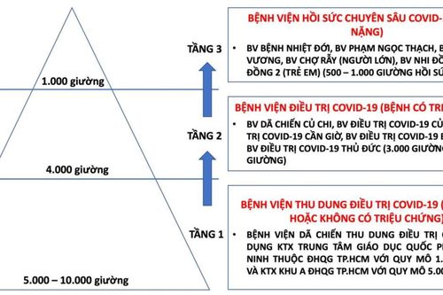 Thành phố Hồ Chí Minh triển khai mô hình Tháp 3 tầng điều trị bệnh nhân Covid-19