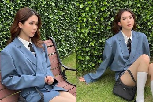 Khi 'nữ hoàng nội y' Ngọc Trinh làm nữ sinh: Dáng ngồi kém duyên lộ luôn vùng nhạy cảm