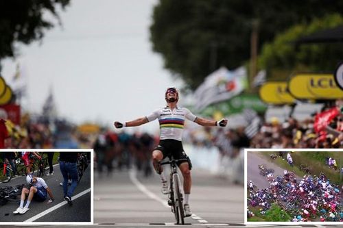 Tour de France 2021 mở màn bằng tai nạn ở chặng đua thứ nhất