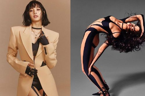 Lisa mặc đồ xuyên thấu giống Irina Shayk