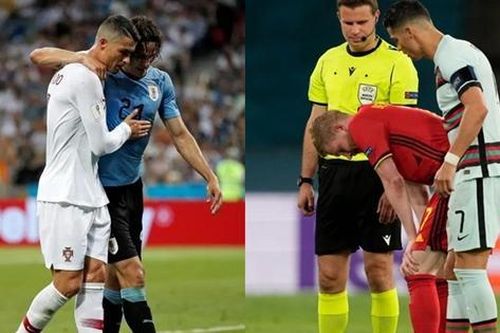Là người đầu tiên có mặt khi cầu thủ đội bạn bị đau, Cristiano Ronaldo là một huyền thoại