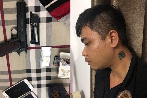 Tạm giữ đối tượng dùng súng bắn bi cướp cửa hàng tiện lợi