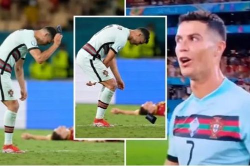 Ronaldo ném băng đội trưởng khi Bồ bị Bỉ đá khỏi EURO 2020