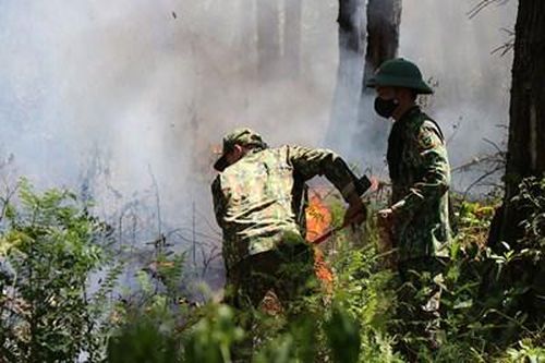 Tiếp tục công tác chữa cháy rừng trên địa bàn thị xã Hương Thủy