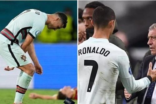 Phải rời EURO 2020, HLV Bồ Đào Nha nói gì về việc Cristiano Ronaldo ném băng đội trưởng?