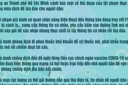 Cẩn thận trước email/SMS kèm link mã độc, đến tận nhà khử độc, tặng khẩu lừa đảo mùa Covid-19