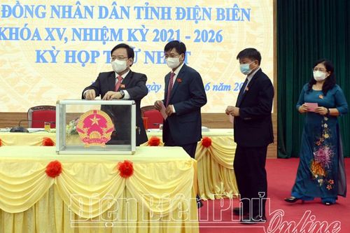 HĐND tỉnh khóa XV bầu các chức danh UBND tỉnh nhiệm kỳ 2021 - 2026