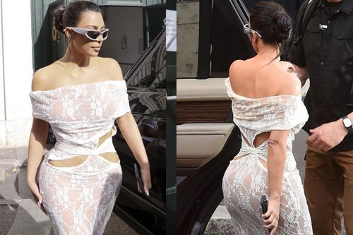 Kim Kardashian bị chỉ trích khi mặc đồ hở vai, lộ eo đến Vatican