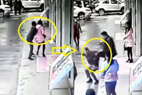Người đàn ông nghĩa hiệp giúp cô gái thoát khỏi tên cướp giữa phố đông người