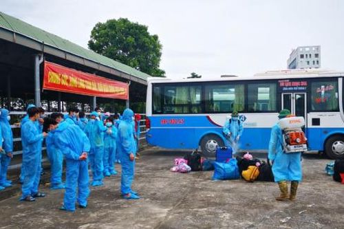 Thanh Hóa: Tiếp nhận gần 700 công dân trở về từ Bắc Giang