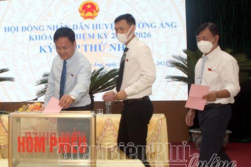 HĐND huyện Mường Ảng bầu các chức danh chủ chốt nhiệm kỳ 2021 - 2026
