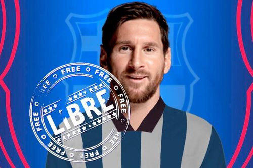 Messi chính thức trở thành cầu thủ tự do