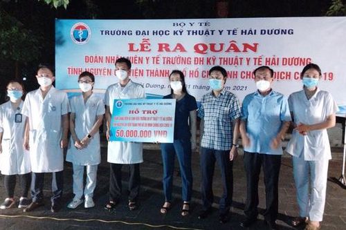 Hơn 300 sinh viên, giảng viên Đại học Kỹ thuật y tế Hải Dương chi viện TP.HCM
