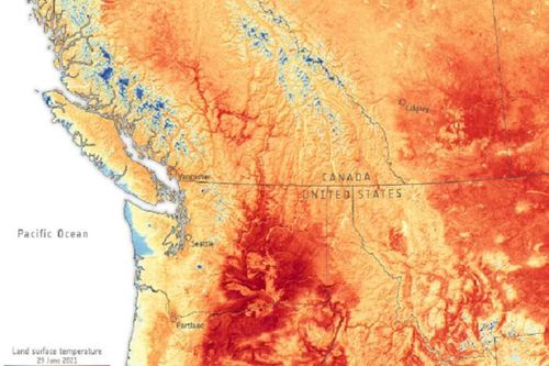 Nắng nóng khủng khiếp, Mỹ, Canada như biển lửa nhìn từ vệ tinh