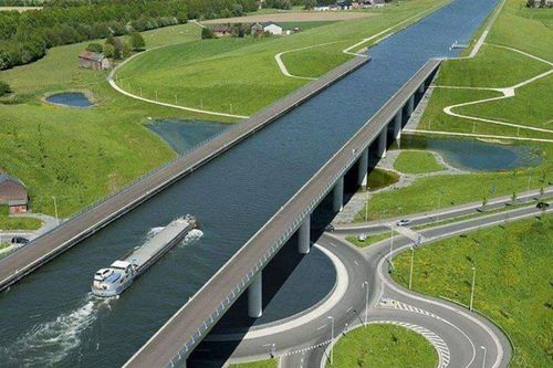Cây cầu nước băng qua thung lũng ở Bỉ