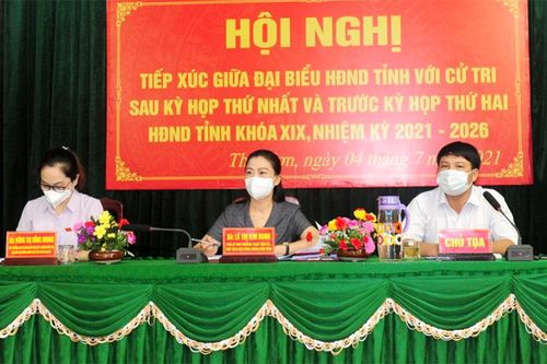 Đại biểu HĐND tỉnh tiếp xúc cử tri huyện Hàm Yên